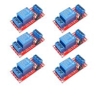 Electrely Module Relais 1 Canal, 5 V, avec Optocoupleur, Compatible avec Déclencheur de Bas Ou Haut Niveau [ Lot de 6]
