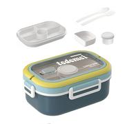 Electri-HQ Boîte à lunch de 1930 ml, dernière conception, porte-déjeuner, bento box adaptée au micro-ondes et au lave-vaisselle, porte-repas chauffant, schiscetta déjeuner pour enfants, école, bureau