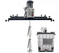 Electric Agitator for IBC Tank,3000W Servo Motors Mixing Machine with Support Hanger, 1.5 Ton/1500L Paint Mixer, Suitable for Stirring Various Medium and High Viscosity Solutions