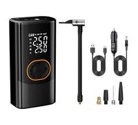 Electric Air Pump, Cordless Smart Inflator, 3.07x1.93x5.94 inches, Wireless Rechargeable with 4 Inflation Modes and 3 LED Light Settings, Portable Pump for Car Tires, Bike, Motorcycle, Balls