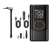 Electric Air Pump, Cordless Smart Inflator, Wireless Compressor with 4 Inflation Modes and 3 LED Light Settings for Balls Motorcycle Car Bike Tire Sports Equipment Travel Use, 1.93x5.94 in