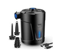 Electric Air Pump, Inflatable Mattress Inflator with 3 Air Nozzles, Fast Inflator for Inflatable Boat/Air Mattress-Yvan