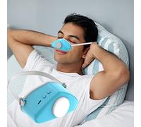Electric Anti-Snoring Device Atomized Stop Snoring Rhinitis Snore Reducing and Air Purifier Filter Improve Sleep Breathing Comfortable Liquid Moisturizing Unisex,Blue