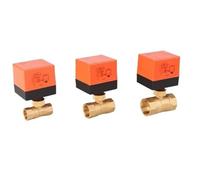 Electric Ball Valve AC220V DN15-50 3-Wire 2-Way Control Brass Thread Electric Ball Valve stable Motorized(DN15)