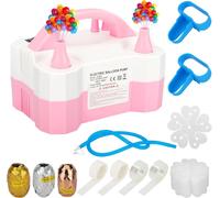 Electric Balloon Pump,Portable Birthday Balloon Pump,Electric Balloon Inflator With Double Nozzle,Balloon Pump (Ac220-240v 600w) For Party,Festival And Wedding Decoration