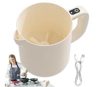 Electric Beater Mixer - Blender portable rechargeable, bol mélangeur de 1L | Outil portable pour travailleurs de cuisine, gadget de cuisine multifonction Cuisson efficace, cuisson, nettoyage, mélange