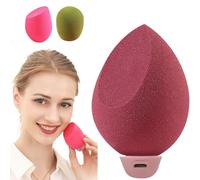 Electric Beauty Sponge, Vibrating Makeup Blender, Liquid Cream Powder Blender, Makeup Blending Sponge, Electric Sponge Blender, Vibrating for Liquid, Cream, and Powder