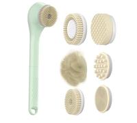 Electric Body Brush, Electric Comfort Bath Brush | Deep Cleaning Shower Brush for Gentle Exfoliation and Massage | Waterproof Long Handle Scrubber for Back and Full Body Wash