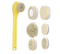 Electric Body Brush, Electric Comfort Bath Brush | Deep Cleaning Shower Brush for Gentle Exfoliation and Massage | Waterproof Long Handle Scrubber for Back and Full Body Wash