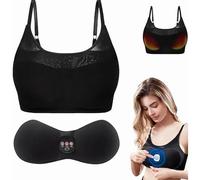 Electric Breast Massager,Enhancement Heated Bra Massager,Hot Breast Massage Breast Enlargement Massage Bra,Intelligent Heating Soothing Breast, USB Rechargeable