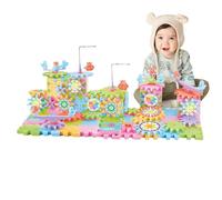 Electric Brick Gear Building Toy - Delightful Gears Educational Toys - Simple to Use Interlocking Learning Blocks Educational, Girls, Kids