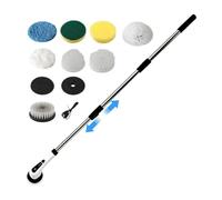 Electric Brush For Cleaning | 2500 MAh Rechargeable Cordless Cleaner With Replaceable Heads | Non-slip Grip And An Adjustable Handle, The Bathroom Electric Cleaning Brush Enables One-hand Use To Reduc