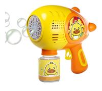 Electric Bubble Machine, Yellow Duck Toy, Interactive Bubble Blower Device, Summer Party Fun Maker Preschool Activity Machine for Beach Backyard Park Picnic Birthday Use Kids Outdoor Entertainment