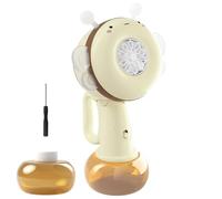 Electric Bubble Wand - Bubble Wand Toy, Bee Shape Rotating Portable Colorful Lights Beach Game for Travel Carnival Classroom Play Boy Girl Outdoor Playtime Birthday Party Fun Summer Activity Kids Toy