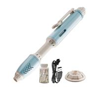 Electric Bubble Wand - Joyful Bubbles Anytime Anywhere Pen Shape Foam Blower with LED Light, Light Up Bubble Wand | for Backyard Garden Pool Lawn Park Pool Beach Summer Outdoor Party Wedding