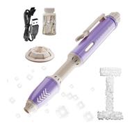 Electric Bubble Wand - Joyful Bubbles Anytime Anywhere Pen Shape Foam Blower with LED Light, Light Up Bubble Wand | for Backyard Garden Pool Lawn Park Pool Beach Summer Outdoor Party Wedding