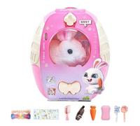 Electric Bunny Toy - 6,69 x 6,3 in Interactive Plush Rabbit, Realistic Walking Pet, Long Lasting Electronic Sound Doll | Backpack Carry Design Giffts Fortoddler Birthday Play Learning Entertainment