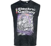 Electric Callboy Choo Choo Homme Débardeur Anthracite XXL 100% Coton Regular/Coupe Standard