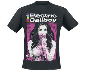 Electric Callboy Eat Me Alive Homme T-Shirt Manches Courtes Noir 100% Coton Regular/Coupe Standard
