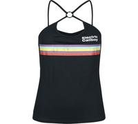 Electric Callboy Stripe Femme Top Noir 95% Viscose, 5% Élasthanne Regular/Coupe Standard