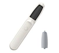 Electric Callus Remover - 7.48 Inch Foot File | ABS Rechargeable Scrubber - Portable Professional Pedicure Tool with 2 Sanding Heads for Effortless Smoothing of Rough Skin on Heels and Feet
