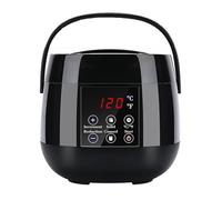Electric Candle Wax Melting Pot, Wax Melter for Candle Making with Spout, Candle Wax Melter, Temperature Adjustable, DIY Candle Making Kit with LED Display, for Production Candle(Black)