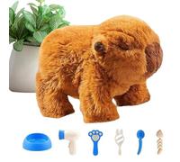 Electric Capybara Toy, Interactive Walking Pet, 25,4 cm Electronic Capybara with Realistic Motion, Pretend Play Animal, Kids Toy with Fun Sounds, Activity Companion for Boys and Girls