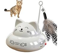 Electric Cat Teaser - Smart Self Play Cats Toy with Lights and Music, Interactive Cat Toys with Automatic Movement, Indoor Cats Entertainment Toy, Pet Interactive Toys for Kitten Exercise Play