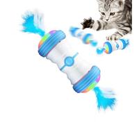 Electric Cat Toy, Automatic Cat Teaser, Usb Charging Cat Toy, Motorized Feather Toy, Led Light Cat Toy, Teaser For Cats, Cat Teaser With Feathers, Motorisé Cat Toy With Feathers, Cat Toy With Bells