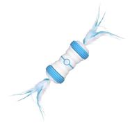 Electric Cat Toy, Interactive Cat Toy, Moving Feather Cat Toy, USB Charging Smart Toys with 4 Feathers and Bells, Rechargeable Lights, Automatic 2-Speed Modes, 6x13 Cm for Exercise and Training