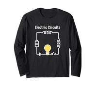 Electric Circuits Electrical Engineer Tee Manche Longue