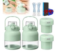 Electric Citrus Juicer 28 Oz, With Straw and Two Lids, Multifunctional Large-Capacity Wireless Portable Juicer Cup for Smoothies, Shakes, Food Prep & Frozen Blending (2Sets)