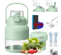 Electric Citrus Juicer 28 Oz, With Straw and Two Lids, Multifunctional Large-Capacity Wireless Portable Juicer Cup for Smoothies, Shakes, Food Prep & Frozen Blending (1Set)