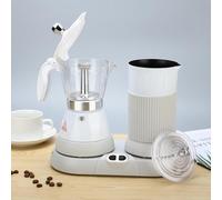 Electric Coffee Maker with Milk Frother - Automatic Brewing & Frothing