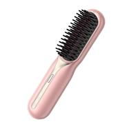 Electric Comb - Flat Iron for Tidying | Battery Powered with Heat Guard, Instant Temperature Rise, Portable Grooming Device for Dormitory, Workplace, Wedding and Party Touchups Overnight