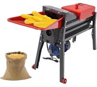 Electric Corn Thresher,Automatic Dry Corn Thresher Machine,Small Farm Dry Corn Sheller Machine,Heavy Duty Corn Peeling Machine,for Small Farms and Home Use(350kg/day)