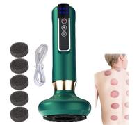 Electric Cupping Scraping Instrument, Household Cupping Device, 12 Level Electric Scraping Tool, Cordless Handheld Body Cupping Device, Smart Dynamic Suction 3 In 1 Cupping (6 Speed)
