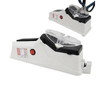 Electric Cutter Sharpener - Rechargeable Sharpening Gadget | Protective Lid Cover | PP Tungsten Carbide Automatic Restores Sharpness Home Hotel Restaurant Apartment Businesses Rental 22.5x9.3x7.2cm 25