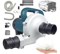 Electric Down Filling Machine, Feather Down Stuffing Machine Dust Sucking Machine, with Foot Control Switch, Blowing/Sucking Dual-Purpose Vacuum for Shopping Mall