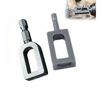 Electric Drill Wire Twisting Tool Bit, Carbon Steel Wire Twister with Hex Shank, Compatible with Drill for Construction Site & Livestock Fence (2 pcs B)