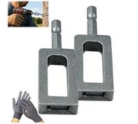 Electric Drill Wire Twisting Tool Bit, Heavy Duty Wire Twister Tool for Drill with 1/4" Hex Shank, Steel Wire Twisting ToolS for Fence Repair, Rebar Tying & Fencing (B)