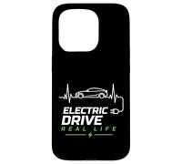 Electric Drive Real Life EV Car Charging Coque pour iPhone 15 Pro
