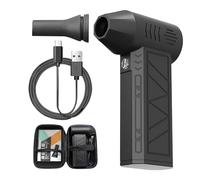 Electric Duster, Air Dust Blower, Portable Outdoor Cleaning Fan with 3-Speed Handheld Dryer for Computer Keyboard Pc Electronics Office Desk, Multicolor, 5.63x3.66x1.54 Inches
