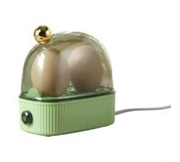 Electric Egg Cooker 2 Eggs Dual Slot Auto Shut-Off