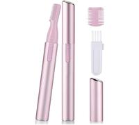 Electric Facial Eyebrow Trimmer For Women, Precision Facial Shaver Battery, Painlessly Cut Facial Hair, Beauty Electric Eyebrow Trimmer For Eyebrow, Face, Body (Pink)