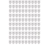 Electric Fence Connectors 100PCS | Aluminium Alloy Slotted Bolts 0.8cm Thread | Weatherproof & Secure - Loose Design for Outdoor Fencing/Farm Use | Sturdy Wire Fasteners