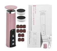 Electric Foot Callus Remover, 2-in-1 Pedicure Dead Skin Scrubber with Sandpaper Discs and Grinding Heads, Rechargeable Foot File for Women and Men