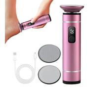 Electric Foot Callus Remover - Cordless USB Rechargeable Foot File Tool | 3 Speed Settings Pedicure Device | 2 Heads Electric Heel Grinder For Cracked Skin Callus Removal Foot Care