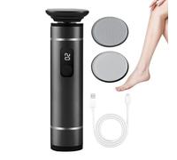 Electric Foot Callus Remover - Cordless USB Rechargeable Foot File Tool | 3 Speed Settings Pedicure Device | 2 Heads Electric Heel Grinder For Cracked Skin Callus Removal Foot Care