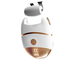 Electric Foot File | Rechargeable Professional Pedicure Scrubber | Digital Display Foot Grinder For Dry, Cracked, Hard, Or Dead Skin | Heel Repair Care At Home, Travel Or Salon | Charging, Porta